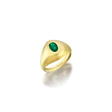 Gem Pinky with Emerald