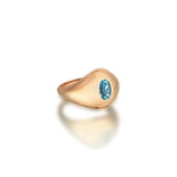 Gem Pinky with Aquamarine