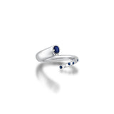 Flip Ring with Sapphire Drops