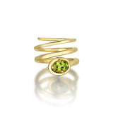Swirl Gem Ring with Peridot