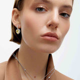 Heart Drop Necklace - Citrine