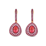 Bonbons Küpe - Yakut &  Pembe Safir