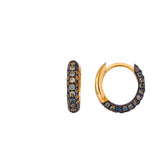 Pebble Hoops - Yeşil Safir