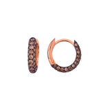 Pebble Hoops - Şampanya Pırlantaları