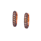 Pebble Hoops - Şampanya Pırlantaları