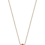 Mini Pebble Necklace with Pink Sapphire Drops