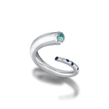 Flip Ring with Aquamarine