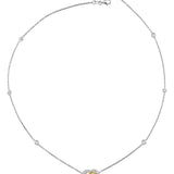 Heart Drop Necklace - Citrine