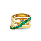 Zümrütlü Burgu Yüzük
