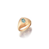 Gem Pinky with Aquamarine