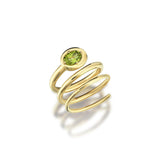 Swirl Gem Ring with Peridot