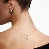 Mini Pebble Necklace with Sapphire Drops