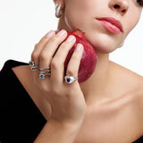 Swirl Gem Ring with Green Tourmaline