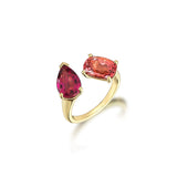 Twin Ring - Rubellite