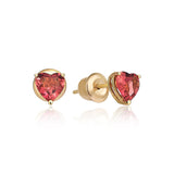 My Heart Earring - Pink Tourmaline