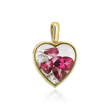 Heart Medallion  - Mix Tourmaline