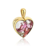 Heart Medallion  - Mix Tourmaline