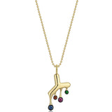 Melting Y Necklace