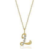Diamond Love Letters L Necklace