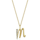 Diamond Love Letters M Necklace