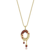 Pave Melting O Necklace
