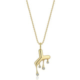 Diamond Melting Y Necklace