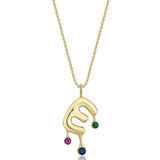 Melting E Necklace