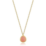 Pink Opal Drop Necklace