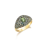 All Over Bonbons Ring - Green Sapphire