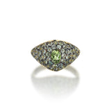 All Over Bonbons Ring - Green Sapphire