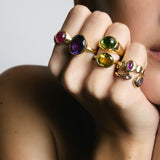Bonbons Cobochon Ring - Amethyst
