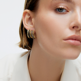 Şampanya Pırlantalı Özel Gün Küpeleri