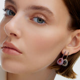 Bonbons Küpe - Dumanlı Kuvars & Şampanya Pırlantaları