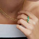 Baloncuklu Kolye - (39 cm)