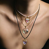 Heart Medallion  - Mix Tourmaline