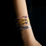 All Over Bonbon Strings Bracelet with Sapphire