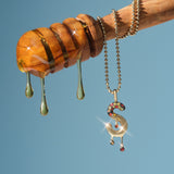 Pave Melting S Necklace