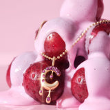 Pave Melting C Necklace