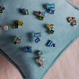 Mini Mediterranean Earring - Sapphire&Aquamarine