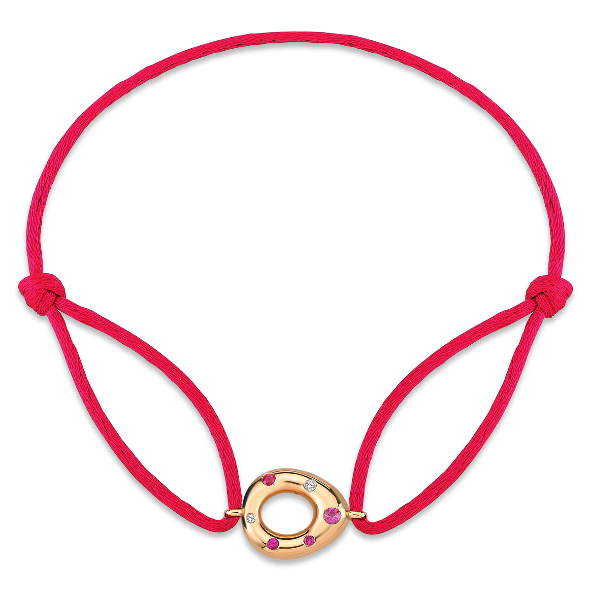 Bonbons Strings Bracelet with Pink Sapphire Drops – Aponine