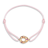 Gem Strings Bracelet with Pink Sapphire Drops