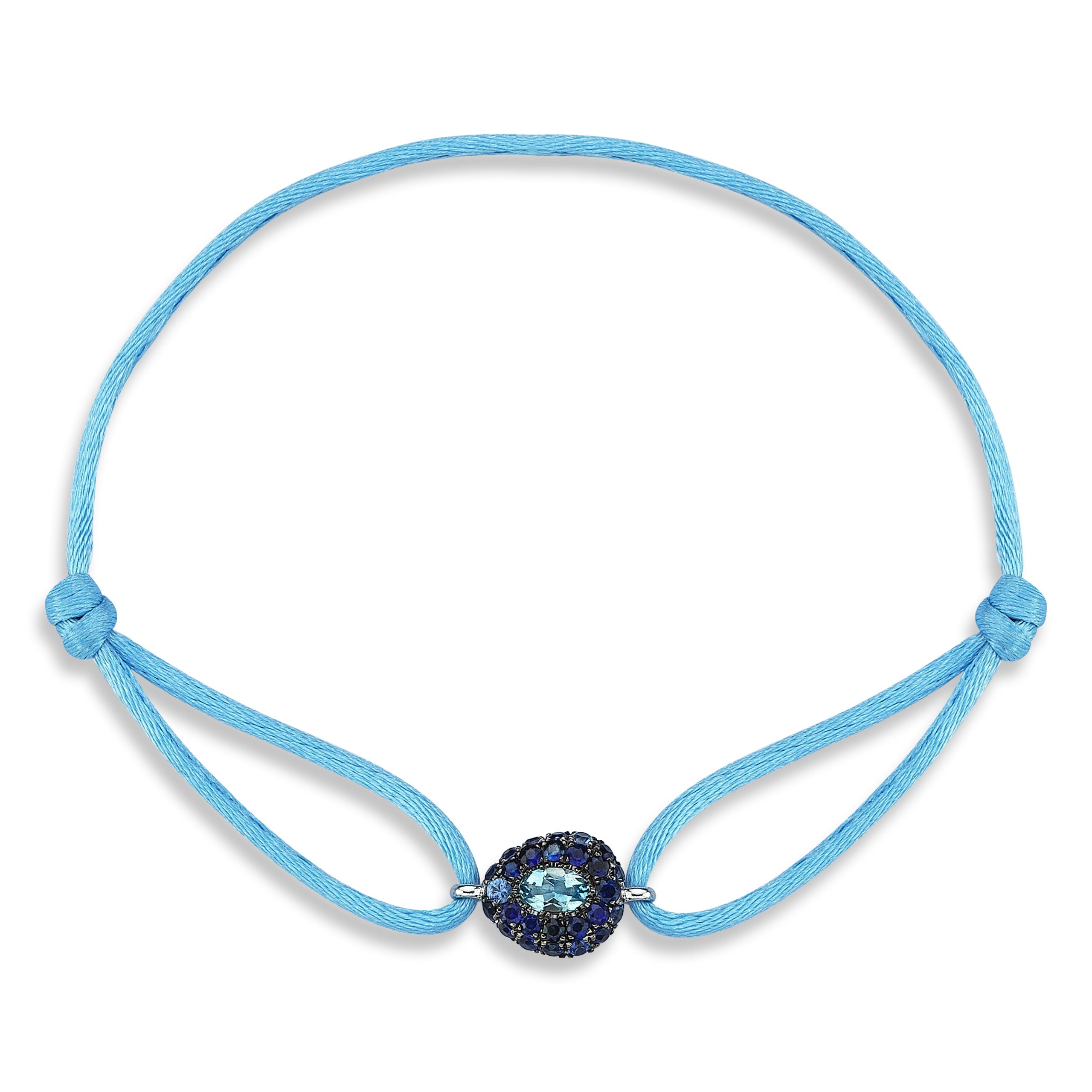 All Over Gem Strings Bracelet with Sapphire