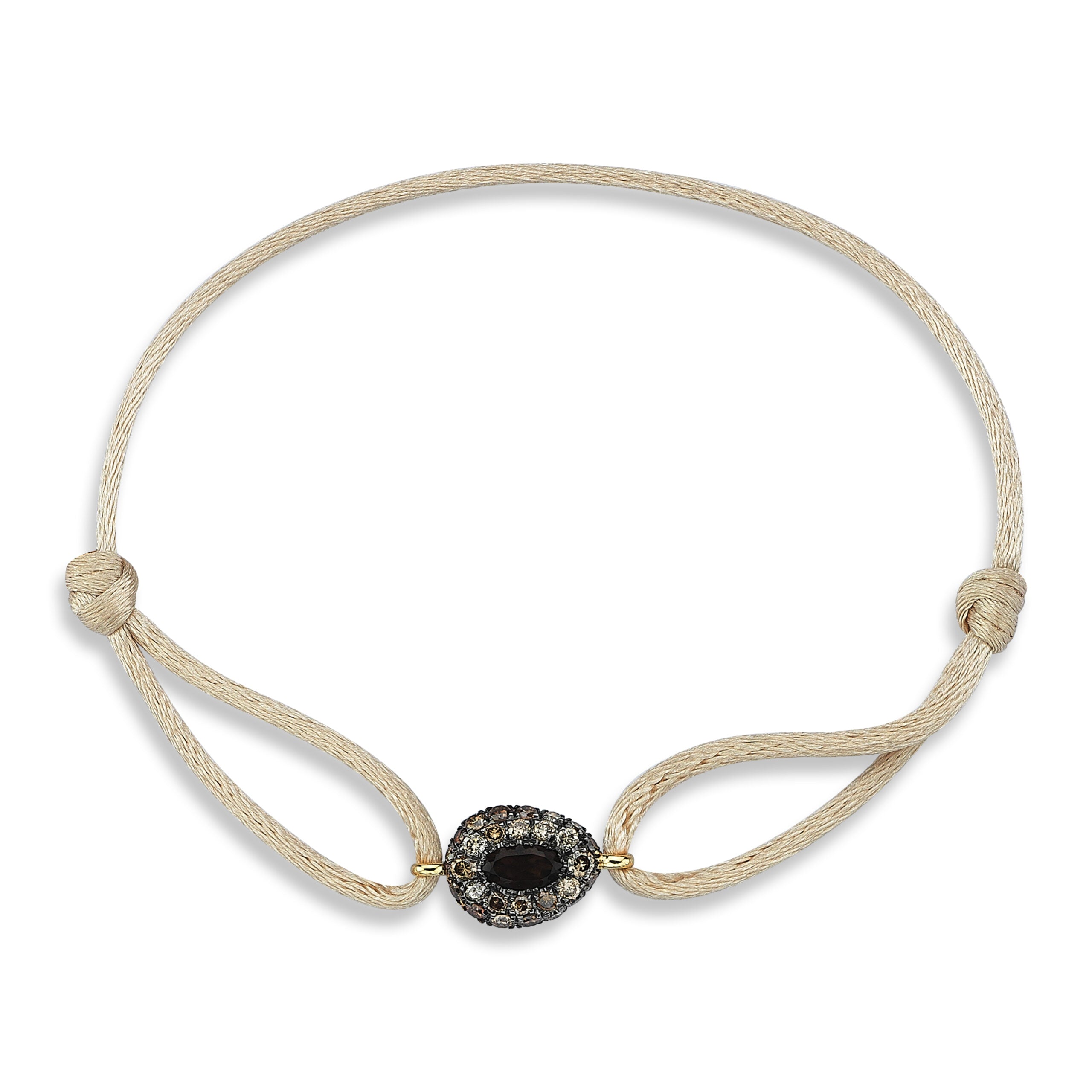 All Over Gem Strings Bracelet with Champagne Diamond