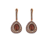 Bonbons Küpe - Dumanlı Kuvars & Şampanya Pırlantaları