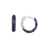 Pebble Hoops - Mavi Safir