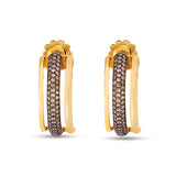 Şampanya Pırlantalı Özel Gün Küpeleri