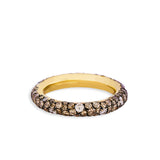 Beyaz &  Şampanya Pırlantalı Parti Yüzüğü