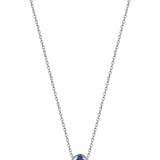Mini Pebble Necklace with Sapphire Drops (Medium)