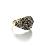 All Over Gem Ring with Champagne Diamond