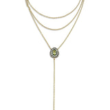 All Over Bonbons Handchain with Green Tourmaline